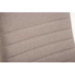 Chaise de bureau en tissu Valais taupe