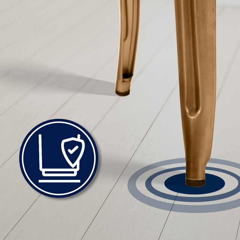 Juego de 4 taburetes de bar Joshua Gold