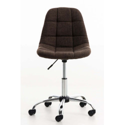 Chaise de bureau Emil Stoff brun