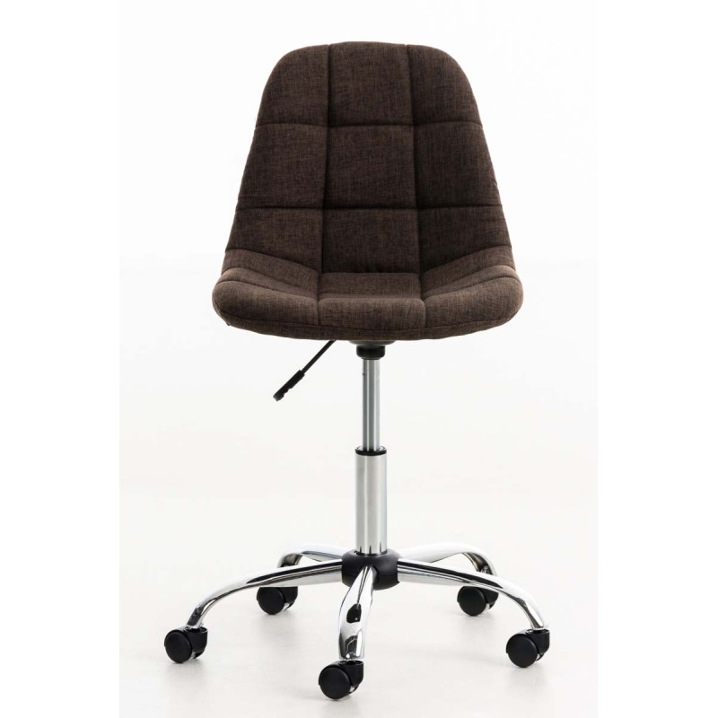 Chaise de bureau Emil Stoff brun