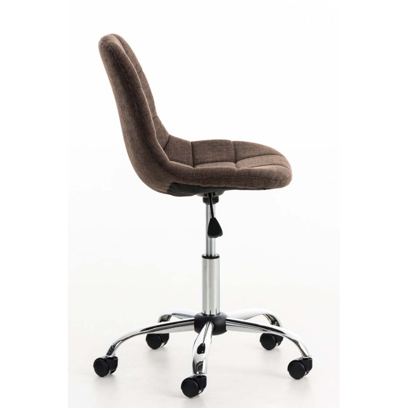 Chaise de bureau Emil Stoff brun