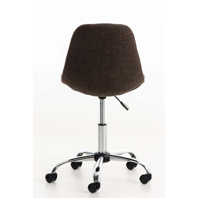 Chaise de bureau Emil Stoff brun