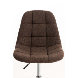 Chaise de bureau Emil Stoff brun