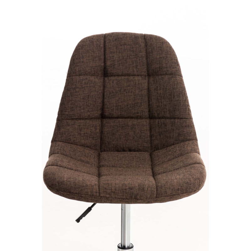 Chaise de bureau Emil Stoff brun