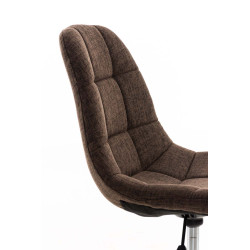 Chaise de bureau Emil Stoff brun