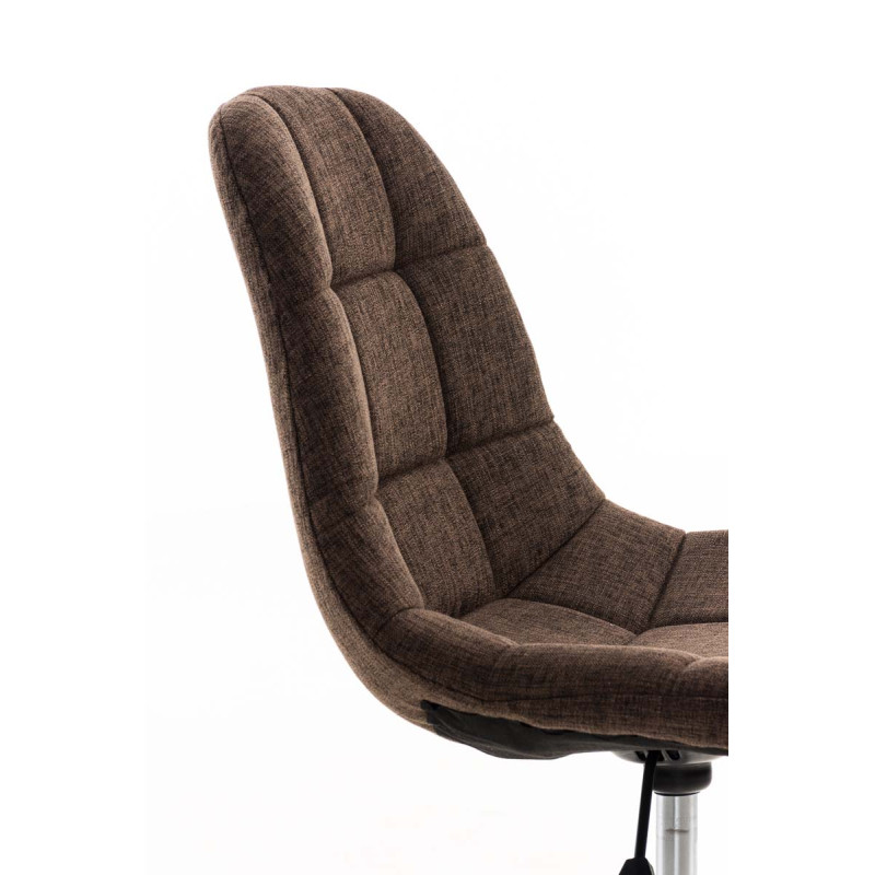 Chaise de bureau Emil Stoff brun