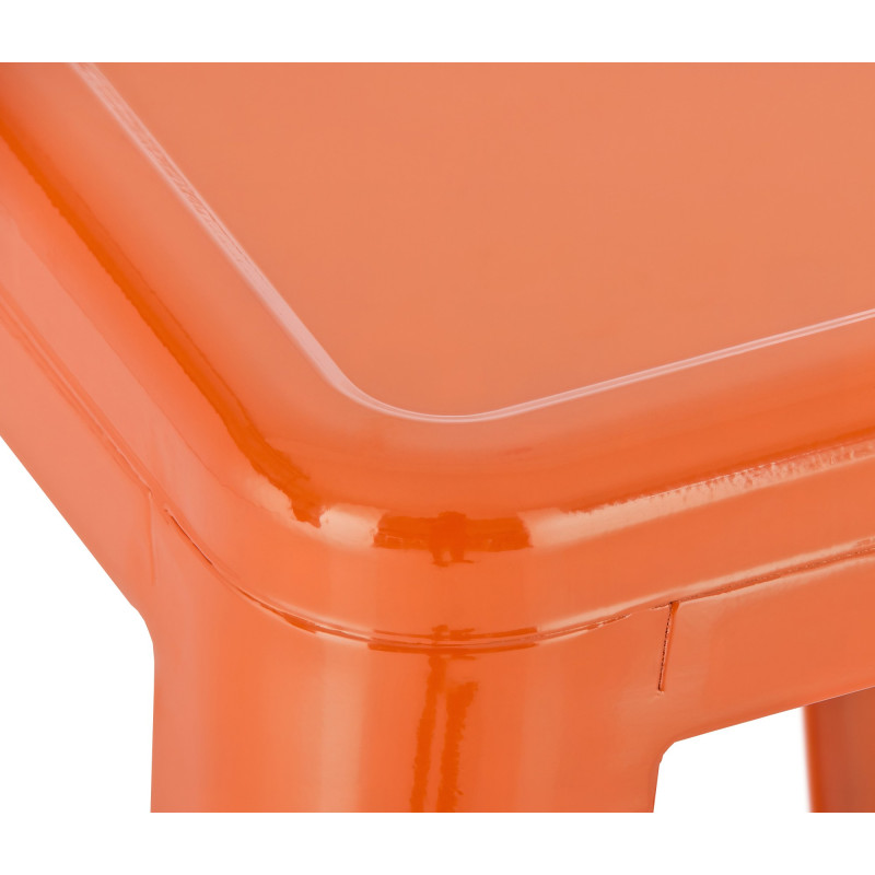 Ensemble de 4 tabourets de bar Joshua orange