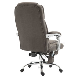 Chaise de bureau en tissu Pacific avec fonction massage gris foncé