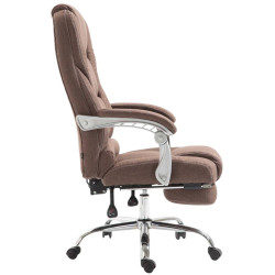Chaise de bureau en tissu Pacific brun