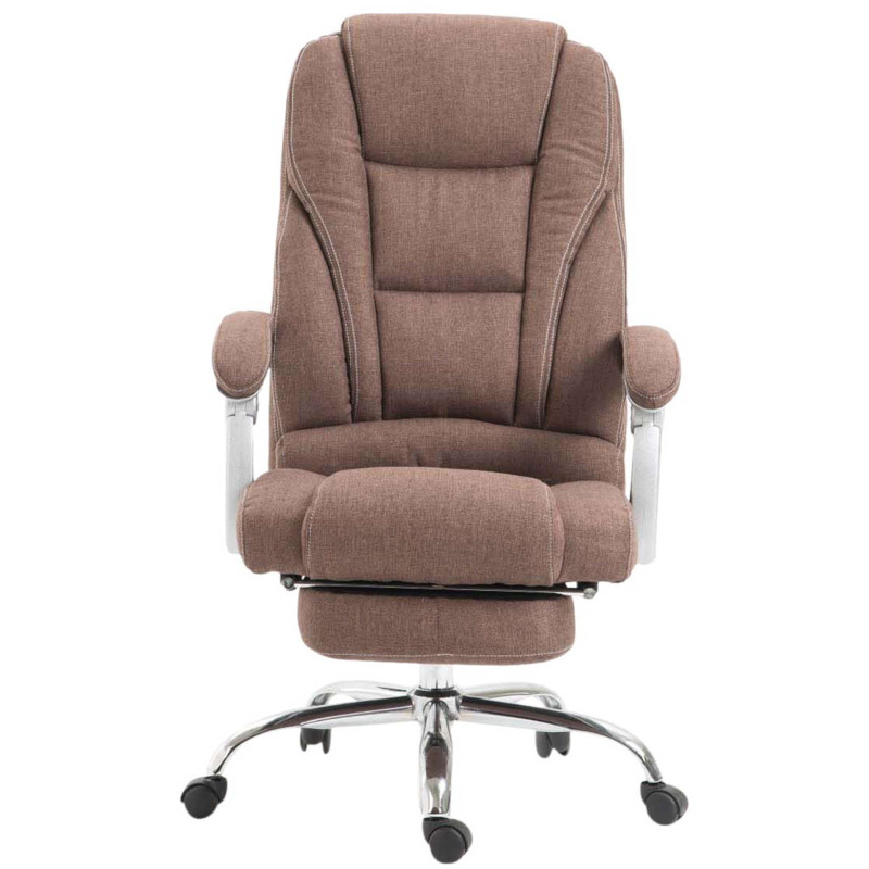 Chaise de bureau en tissu Pacific brun