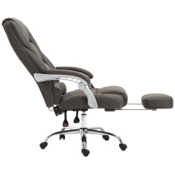 Chaise de bureau en tissu Pacific gris foncé