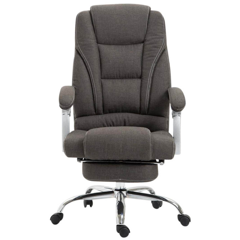 Chaise de bureau en tissu Pacific gris foncé