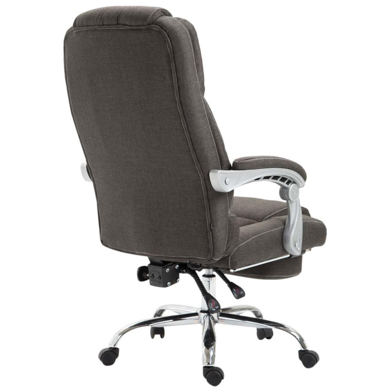 Chaise de bureau en tissu Pacific gris foncé