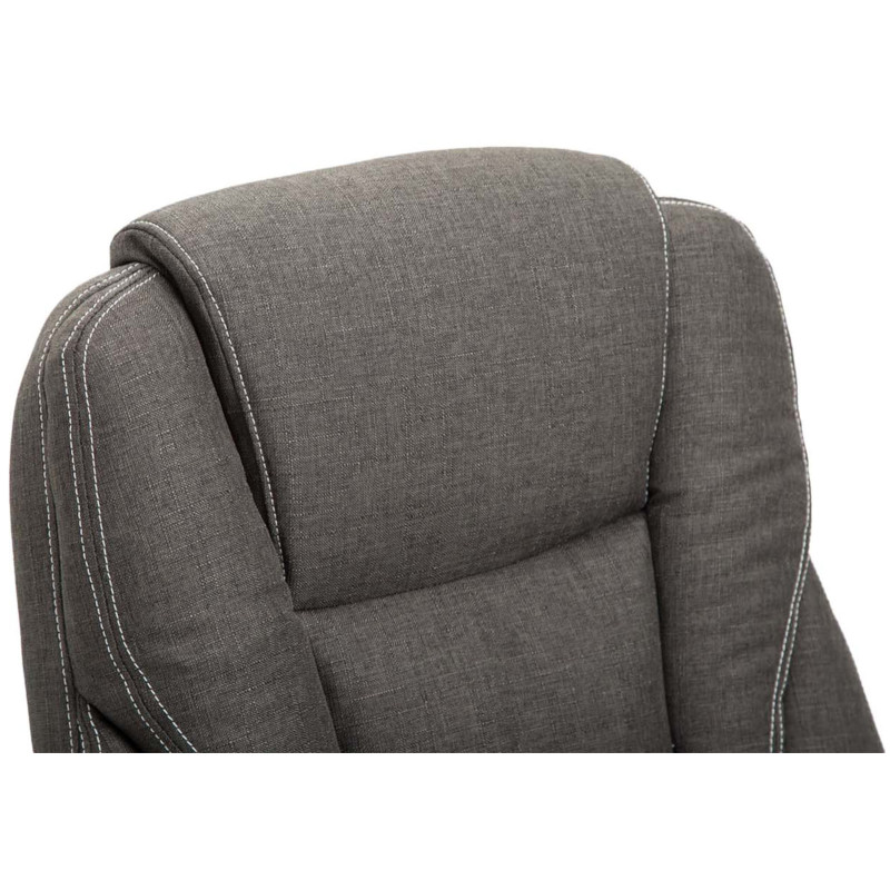Chaise de bureau en tissu Pacific gris foncé