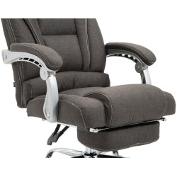 Chaise de bureau en tissu Pacific gris foncé