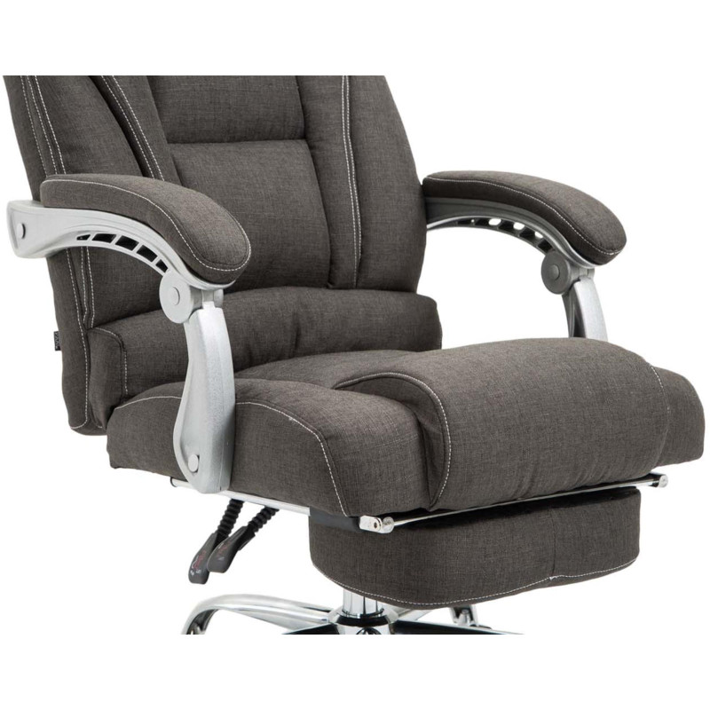 Chaise de bureau en tissu Pacific gris foncé