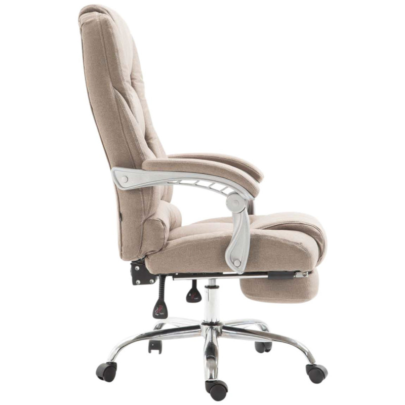 Chaise de bureau en tissu Pacific taupe