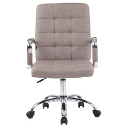 Chaise de bureau Deli PRO en tissu taupe