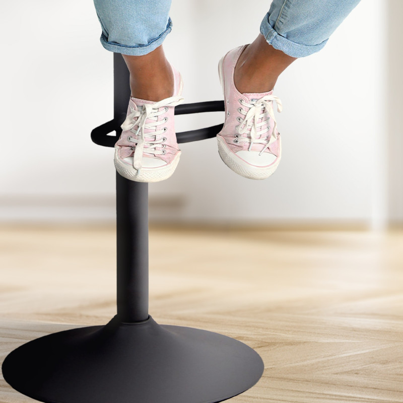 Conjunto de 2 banquetas de bar Aveiro, pretas