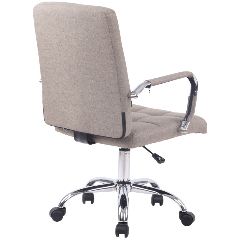 Chaise de bureau Deli PRO en tissu taupe