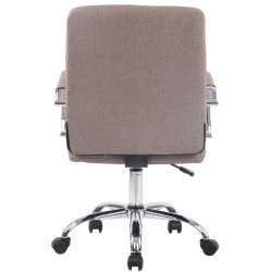 Chaise de bureau Deli PRO en tissu taupe