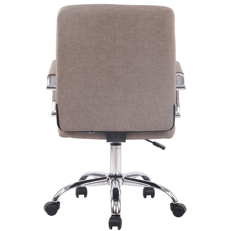 Chaise de bureau Deli PRO en tissu taupe