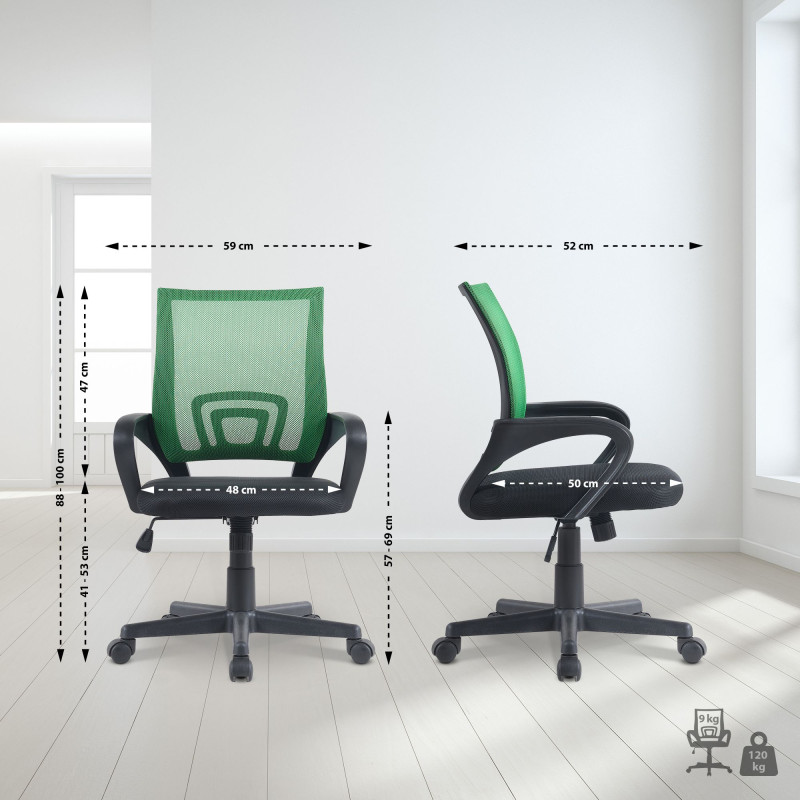 Chaise de bureau Genius vert