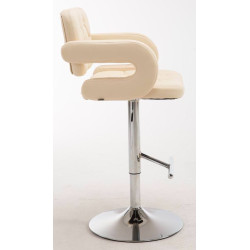 Lot de 2 tabourets de bar Dublin C, couleur crème