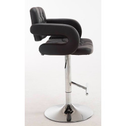 Lot de 2 tabourets de bar Dublin C, noirs