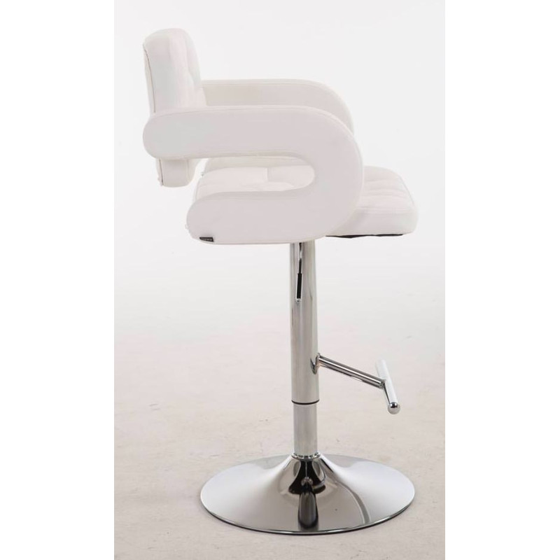 Lot de 2 tabourets de bar blancs Dublin C