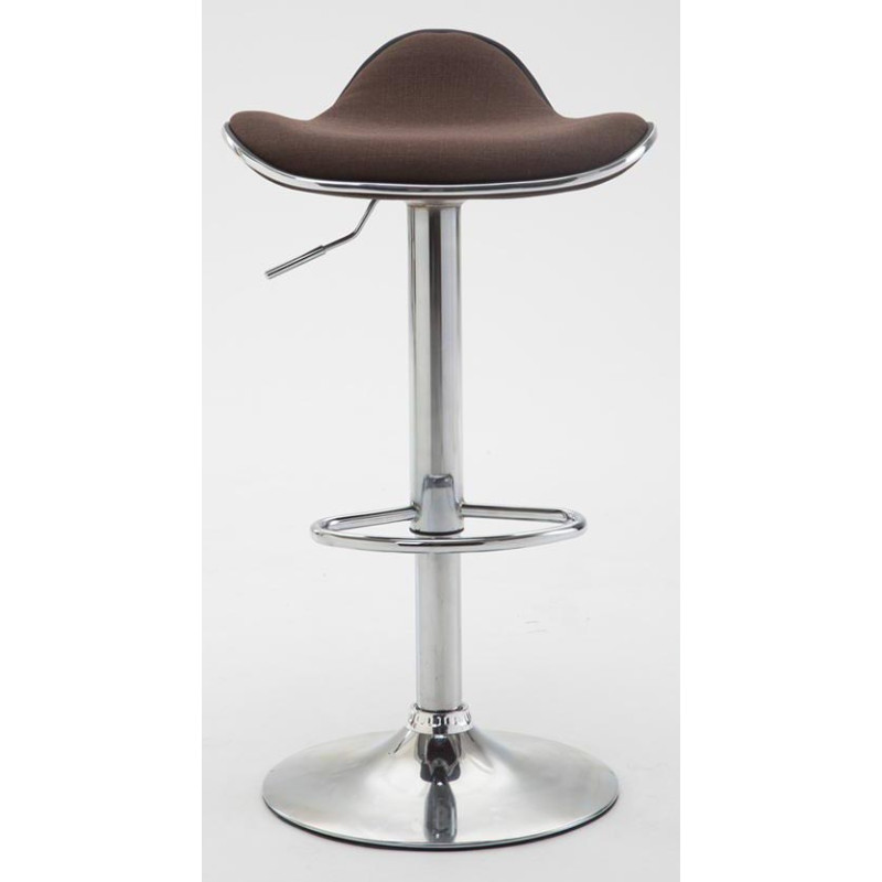 Ensemble de 2 tabourets de bar Shanghai en tissu marron C