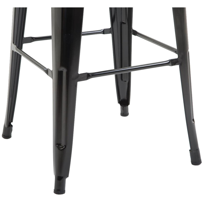 Conjunto de 2 banquetas de bar Joshua V2, pretas