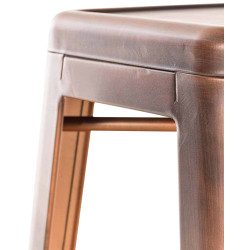 Conjunto de 2 banquetas Joshua V2 em cobre