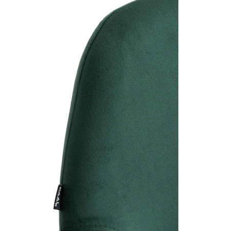 Tabouret de bar Braga Gold velours vert foncé