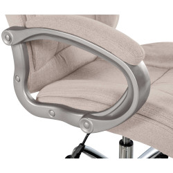 Chaise de bureau BIG Apollo en tissu crème