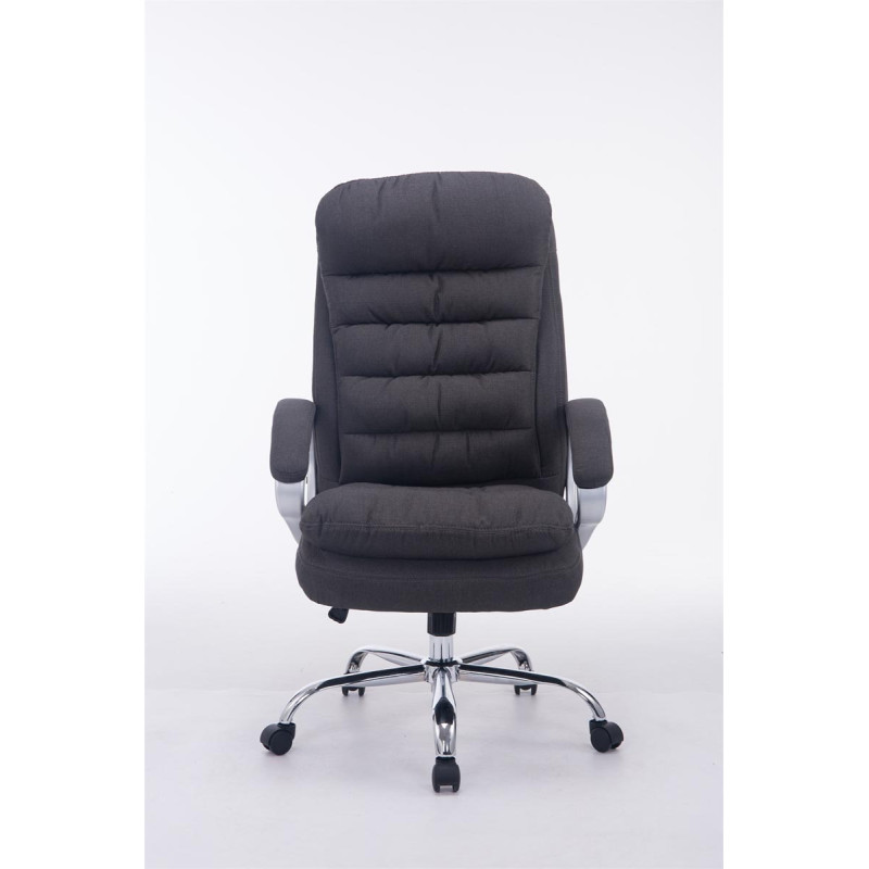 Chaise de bureau BIG Vancouver en tissu gris foncé
