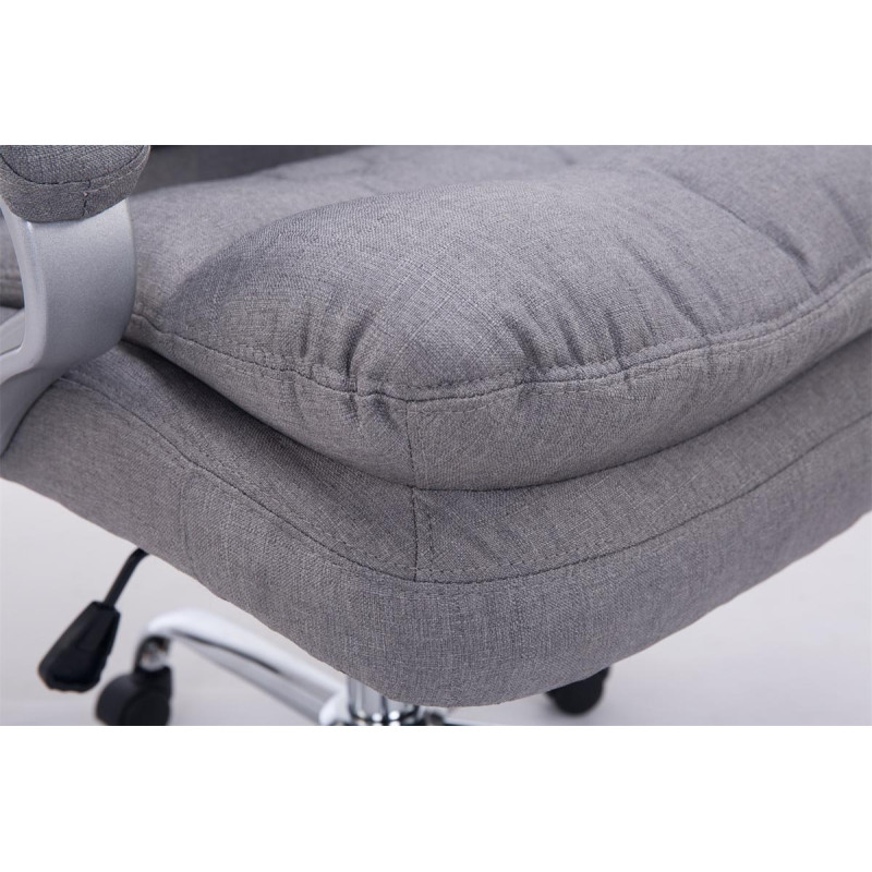 Chaise de bureau BIG Vancouver en tissu gris