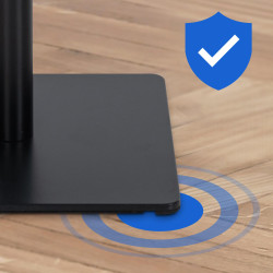 Ensemble de 2 tabourets de bar en tissu Damaso noir turquoise