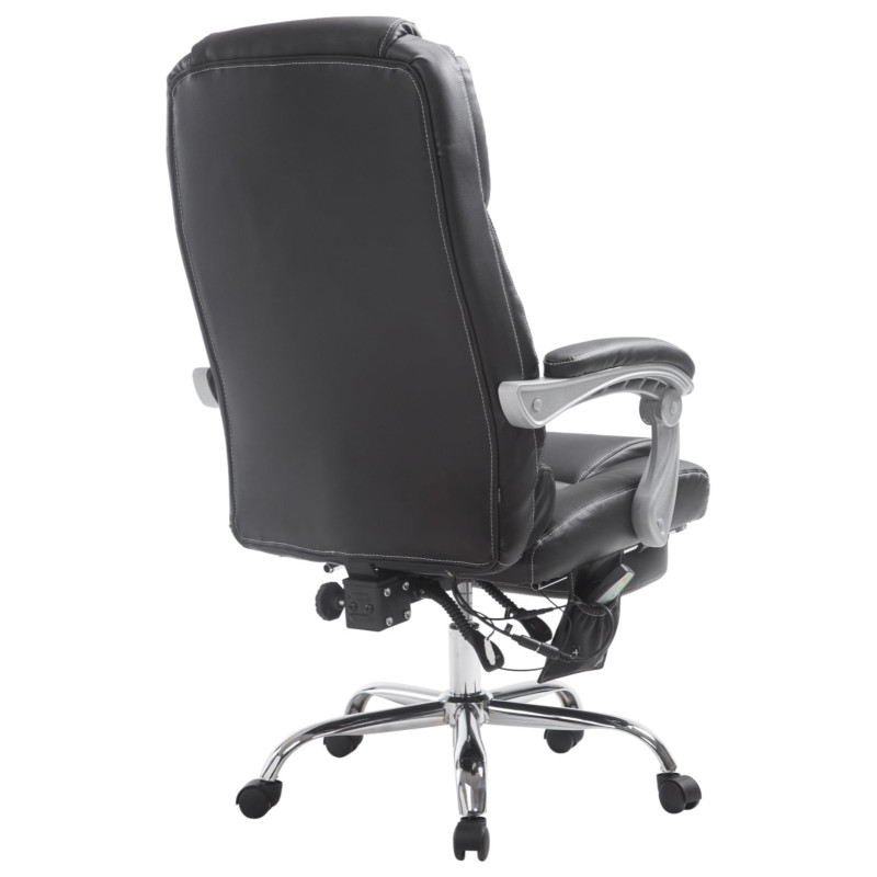 Chaise de bureau Pacific avec fonction massage noir