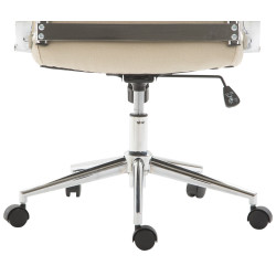 Chaise de bureau Columbus en tissu crème