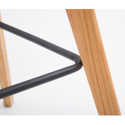 Conjunto de 2 banquetas de bar Metz em plástico branco natural