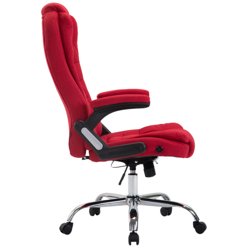 Chaise de bureau Thor en tissu rouge