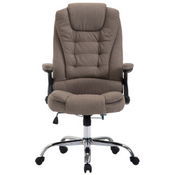 Chaise de bureau Thor en tissu taupe
