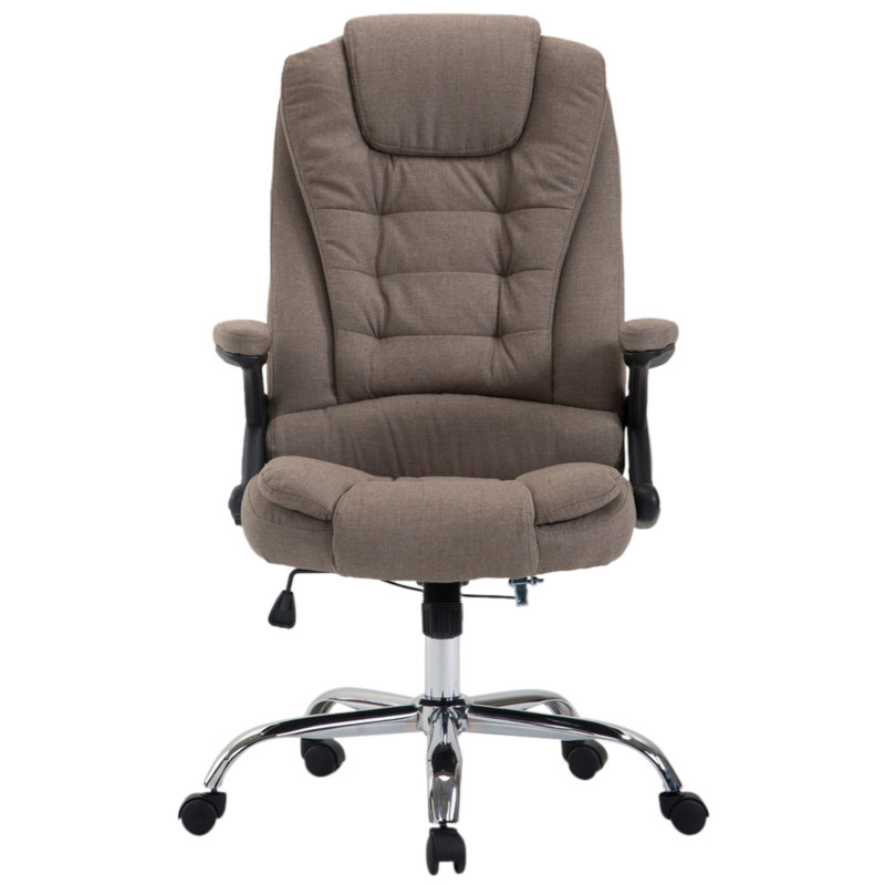 Chaise de bureau Thor en tissu taupe
