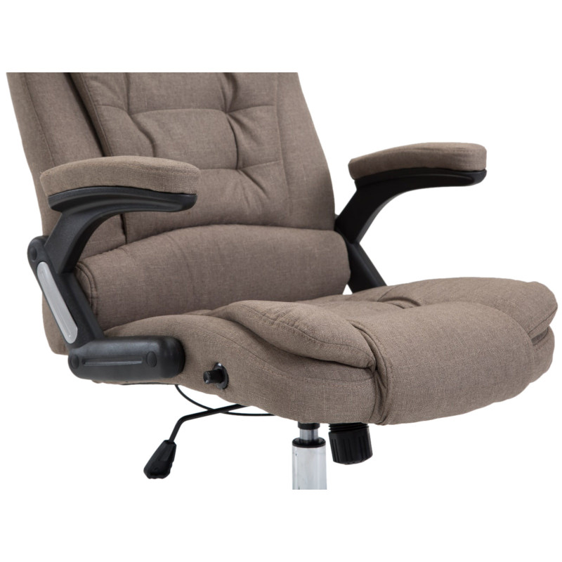 Chaise de bureau Thor en tissu taupe