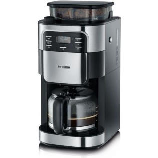 SEVERIN 4810 Cafetiere filtre avec broyeur intégré - Noir et inox - 1000W - 1,4 L