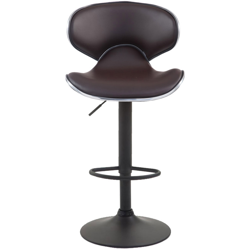 Tabouret de bar Las Vegas V2, noir/marron