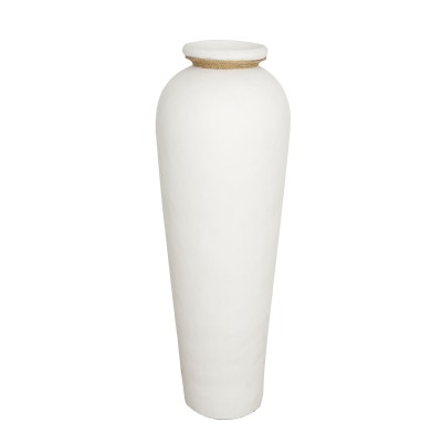 Vase Alexandra House Living Blanc Terre cuite 33 x 82 x 33 cm