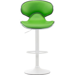 Tabouret de bar Las Vegas V2, blanc/vert