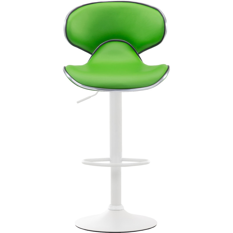 Tabouret de bar Las Vegas V2, blanc/vert